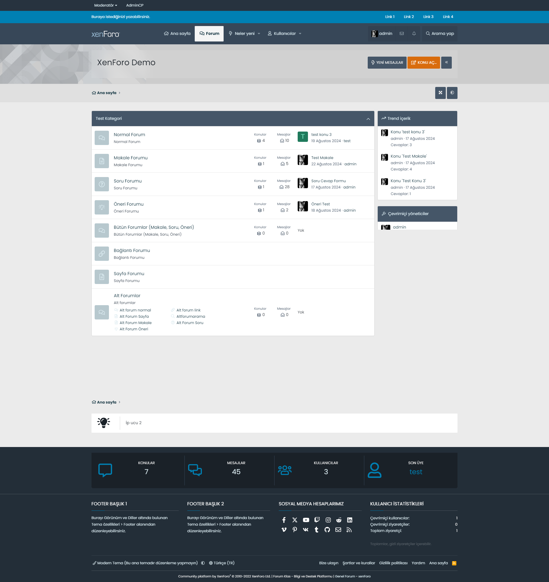 Ürün 'XenForo 2.3.4 Modern Tema'